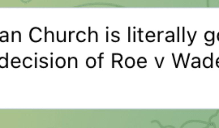 Why Is The Presbyterian Church Supporting Abortion?