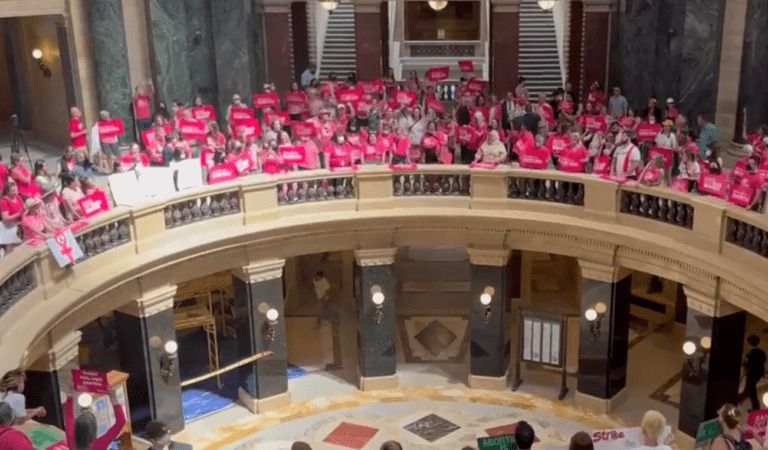 Pro-Abortion Protests ERUPT In Wisconsin’s Capitol Building