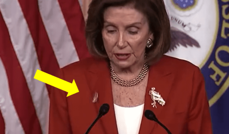“A SIGN? Nancy Pelosi’s Earring Falls Off Mid-Sentence During Abortion Rant”