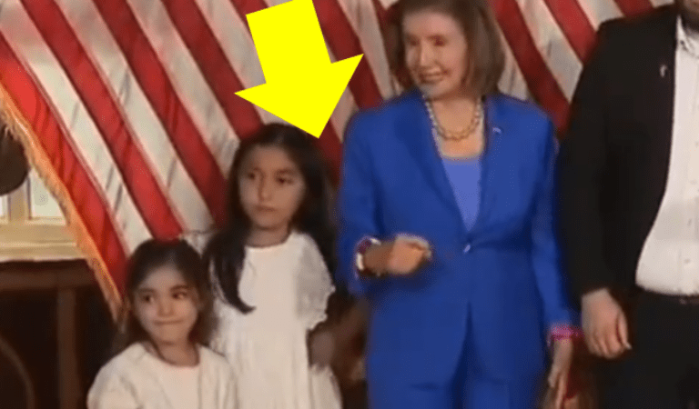 Did Nancy Pelosi Just Shove Mayra Flores’ Daughter?