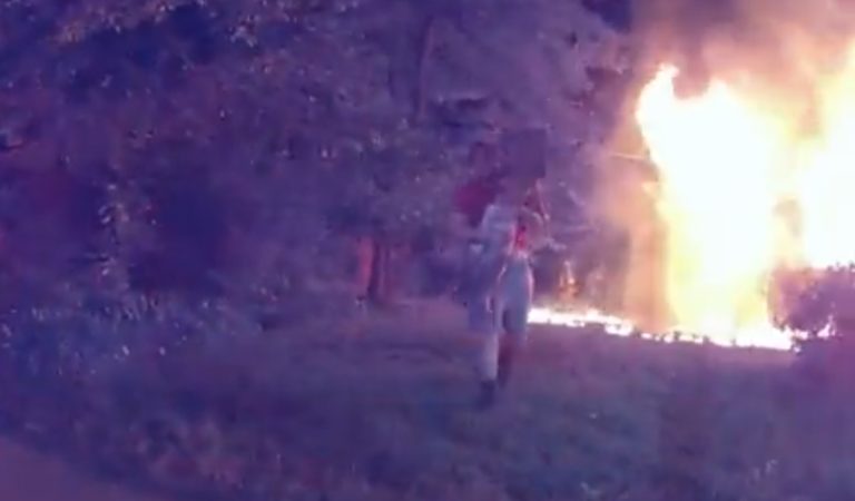 WATCH: Hero Rescues 5 Children From Burning Home