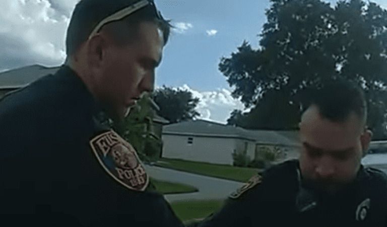 Bizarre Video Shows Police Officer Arresting Another On Duty Officer