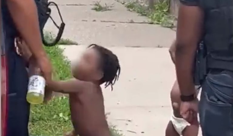 Heartbreaking Video Shows Small Children Hitting and Cussing at Police Officers