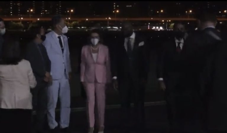 BREAKING: Nancy Pelosi Lands in Taiwan (WATCH)