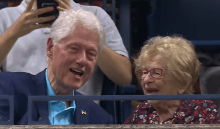 Bill Clinton Gets CAUGHT Sitting Next To Sex Therapist