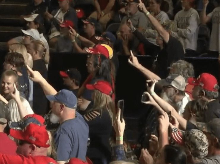 Why Was Everyone Pointing Up At Trump's Rally?