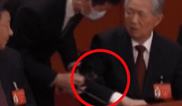 China’s Xi JinPing Forcefully Removes Former CCP Chairman Hu Jintao