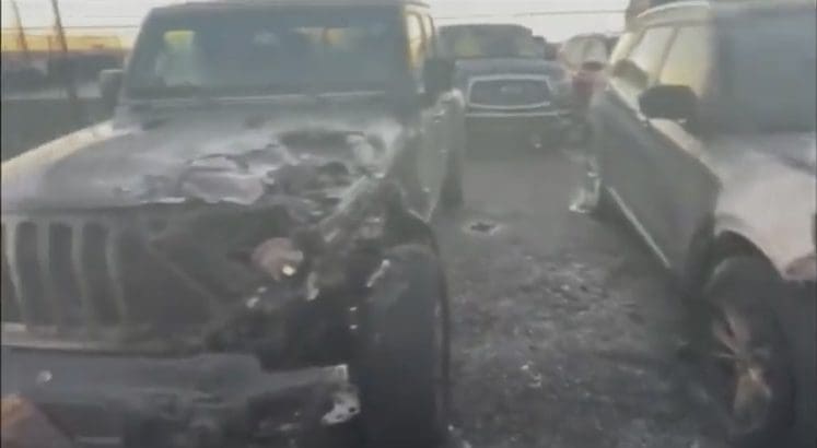 FIVE Of Biden’s Secret Service Vehicles Burst Into Flames After He Leaves…