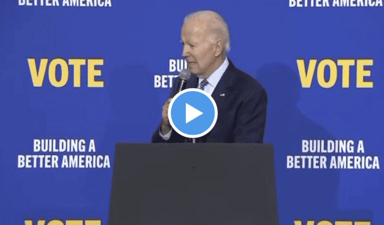 Joe Biden Gives Pathetic Last-Ditch Effort Speech…
