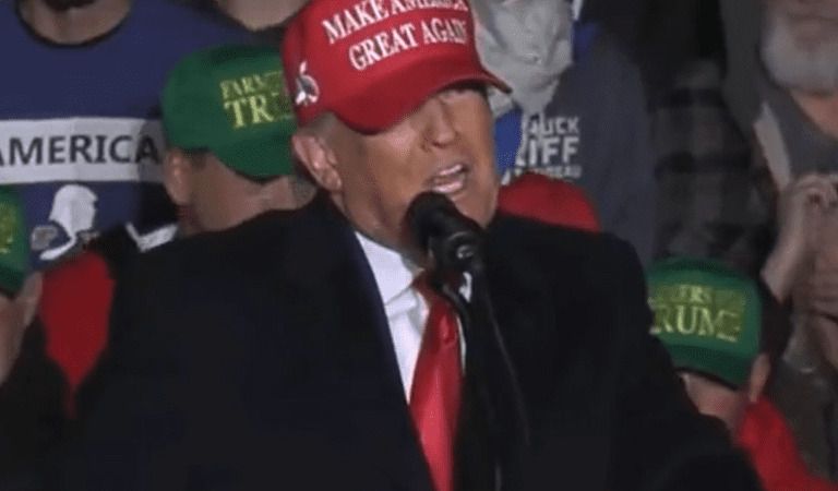 Trump During Rally Says There’s Only Way To Make Our Country Glorious Again