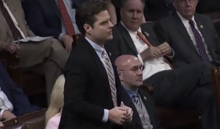 JUST IN: Matt Gaetz Votes Donald Trump for House Speaker!