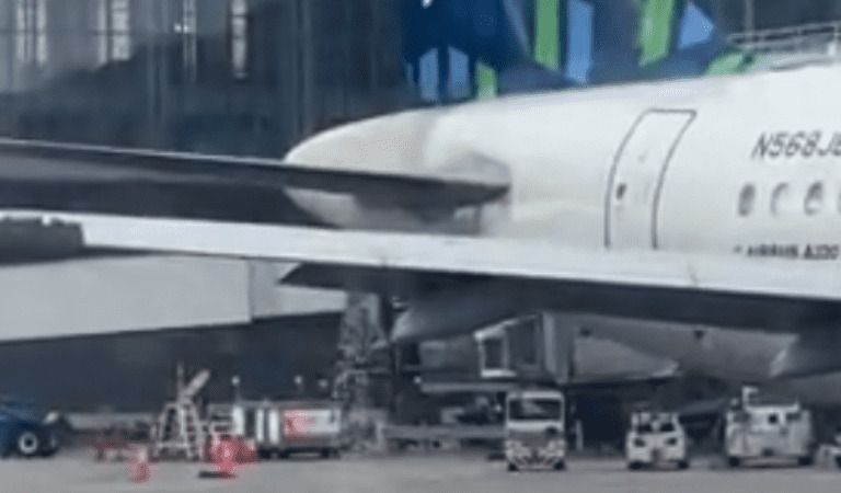 JetBlue Plane Crashes Into Parked Plane At JFK