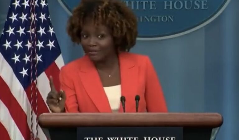 (WATCH) White House Press Secretary KJP Calls Obama President