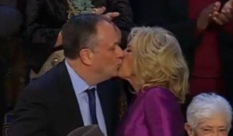 Why Did Jill Biden Kiss Kamala Harris’ Husband at the State of the Union?