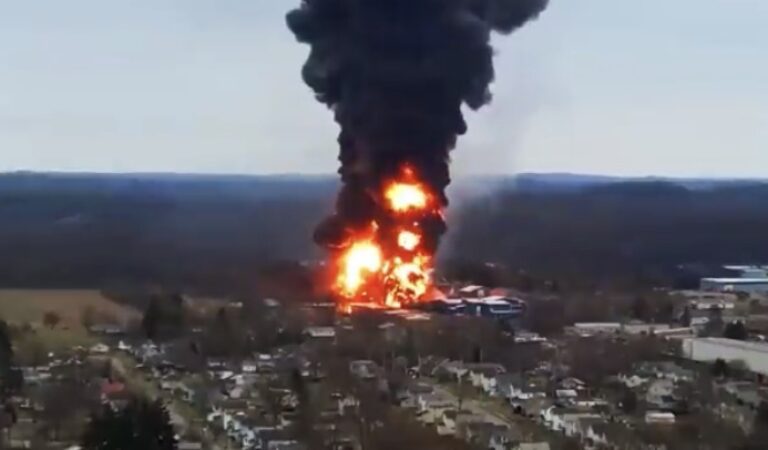 Norfolk Southern “Wiped Out” Critical Footage Leading Up to East Palestine Train Derailment, Report Says